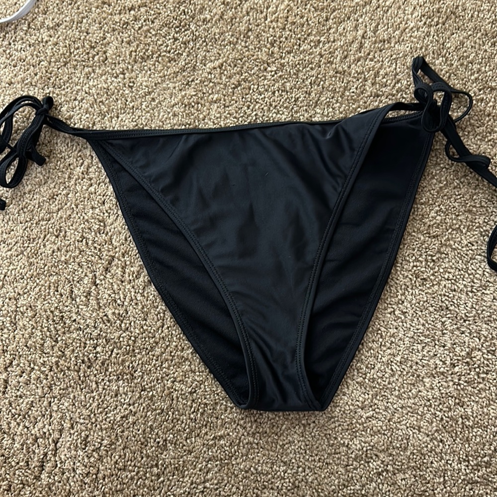 Large black bikini bottoms